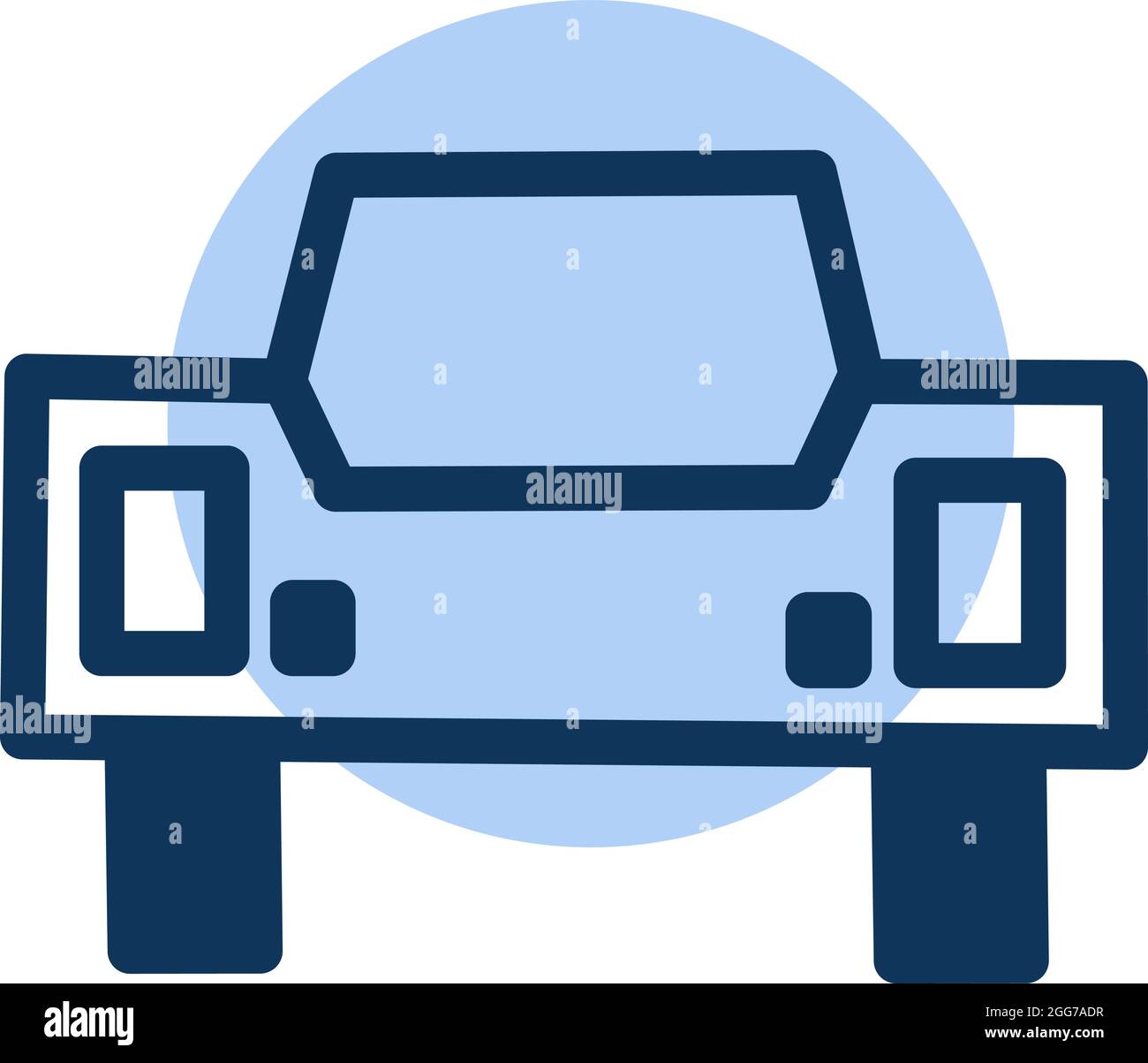 Blue car icon hi-res stock photography and images - Alamy