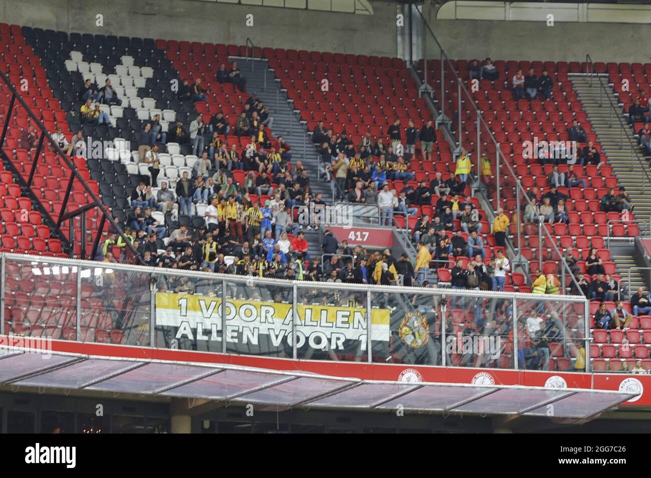 AMSTERDAM, 29082021, JohanCruyff Arena, Dutch Football Eredivisie