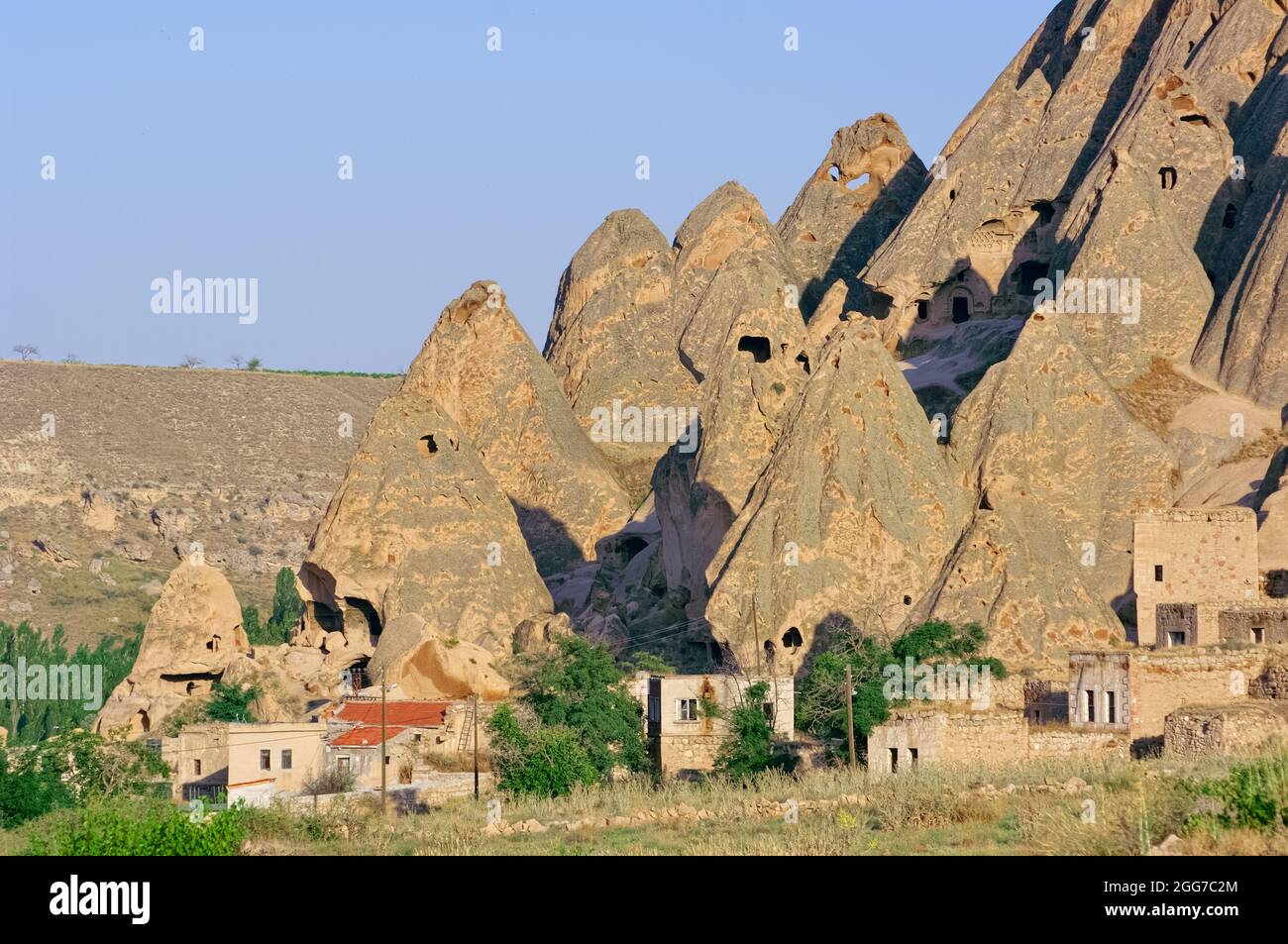 of nature and tourism in Turkey Fairy Chimneys with rock-cut cave houses in Selime-Yaprakhisar Stock Photo - Alamy