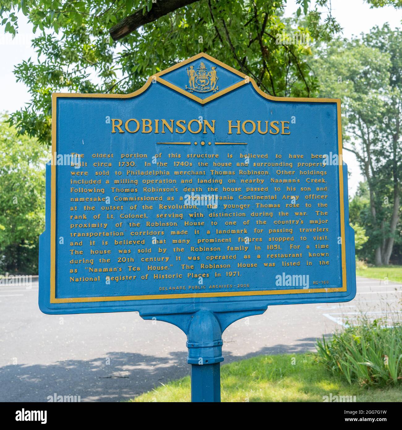 Claymont, DE July 7, 2021 This sign tells the history of The
