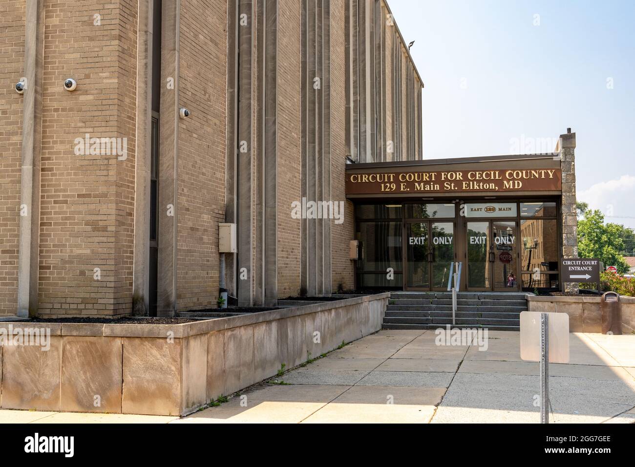 Elkton, Maryland - July 7, 2021: Circuit Court for Cecil County building Stock Photo