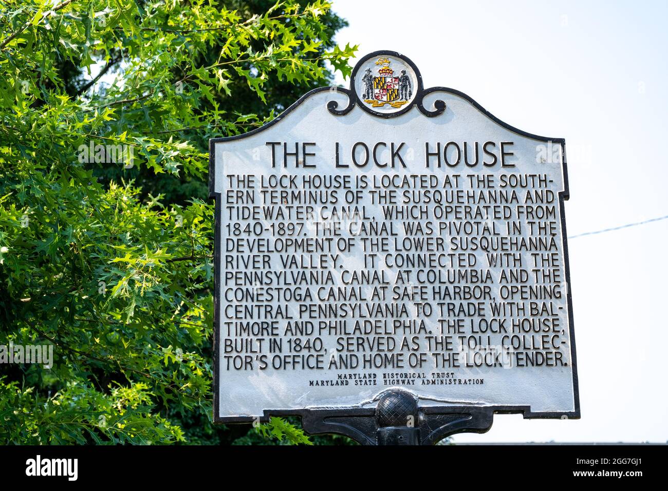 Havre de Grace, MD July 7, 2021 This sign tells the history of The