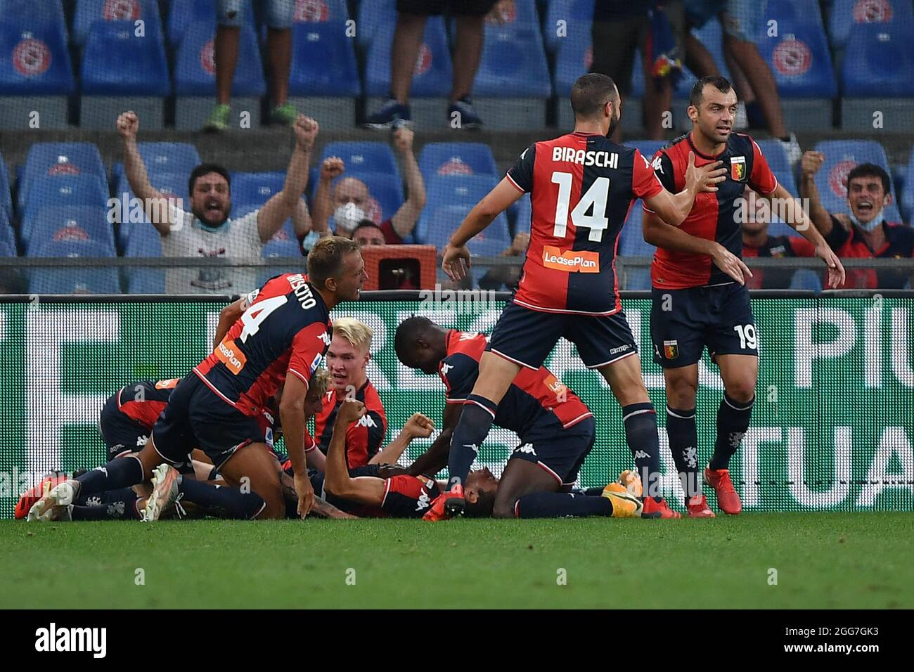 GENOVA - NOV 10, 2018: Genoa Fans. C.F.C Genoa - SSC Napoli