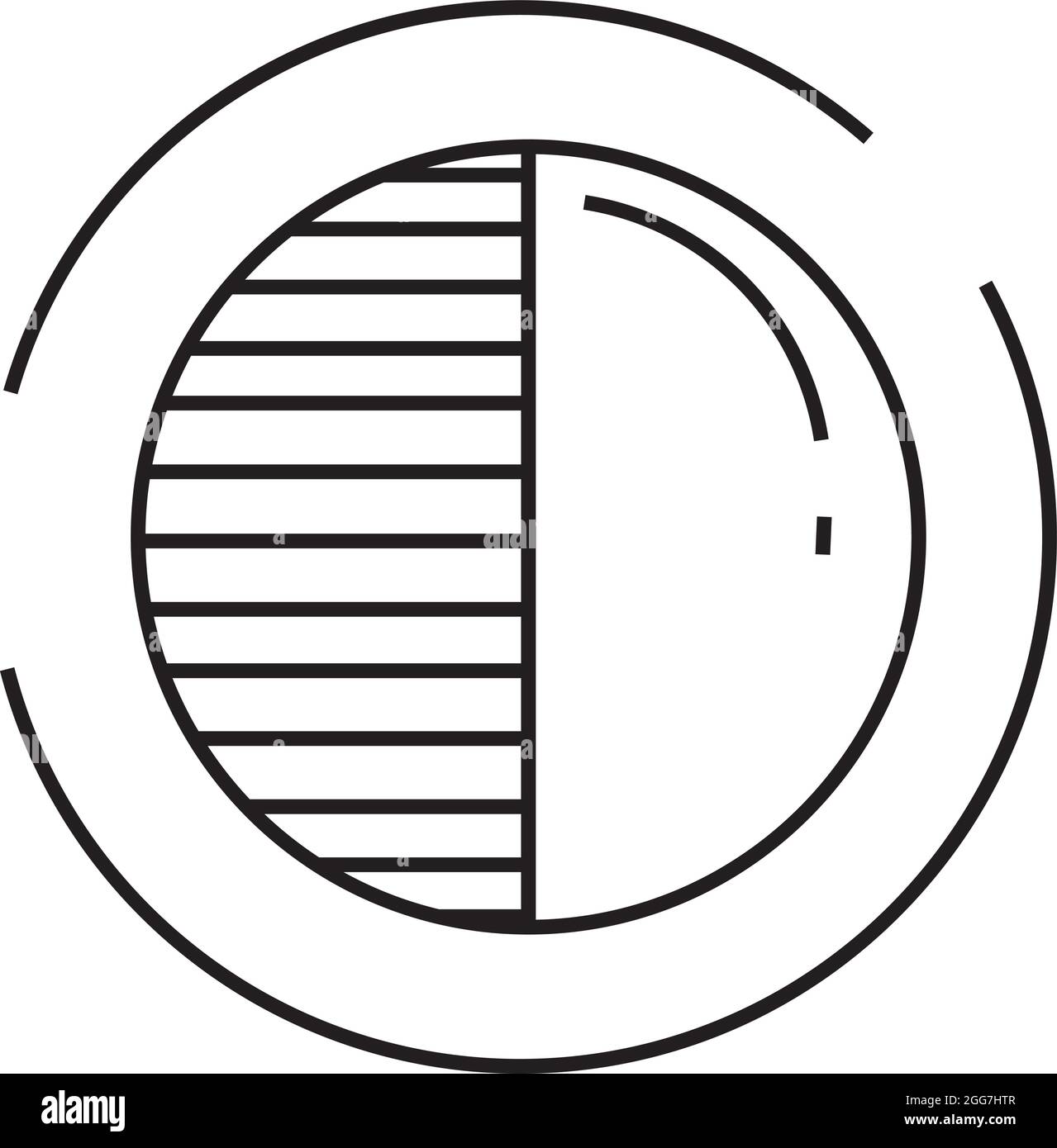 Half moon on night Stock Vector Images Alamy