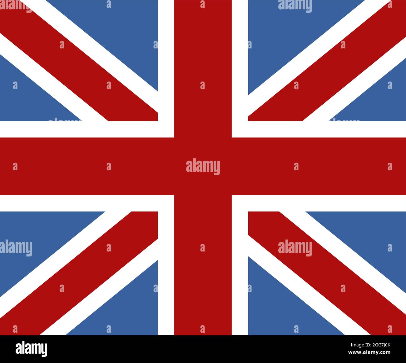 United Kingdom flag, icon illustration, vector on white background ...