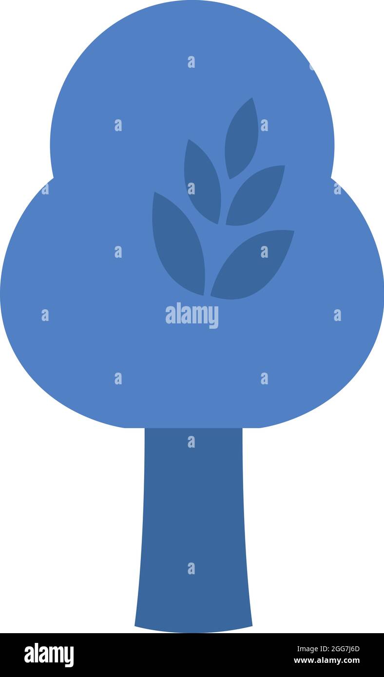 The blue tree Stock Vector Images - Alamy