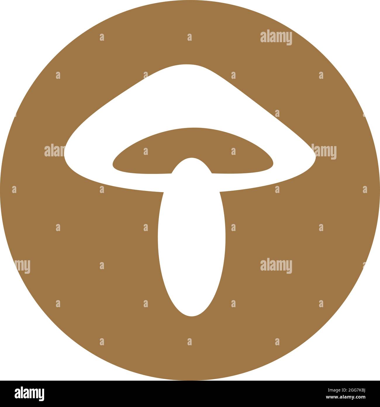 Small shiitake mushroom, icon illustration, vector on white background ...