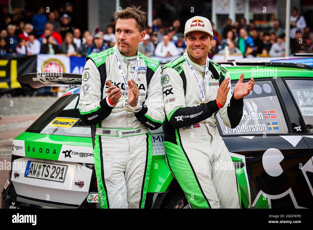 02 Andreas Mikkelsen Nor Jonas Andersson Nor Skoda Fabia Rally2 Evo Toksport Wrt During The 2021