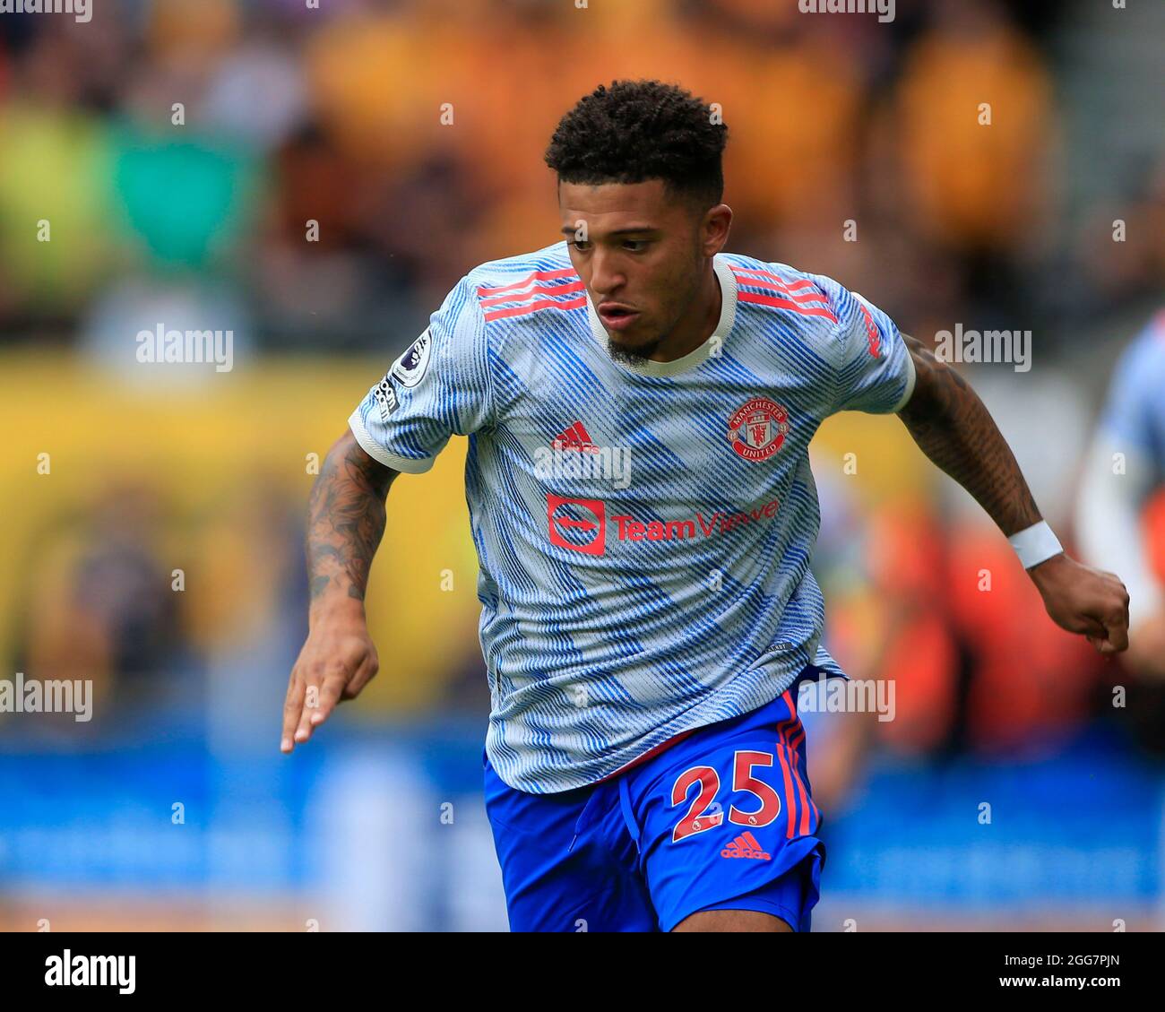 Jadon Sancho #25 of Manchester United Stock Photo - Alamy