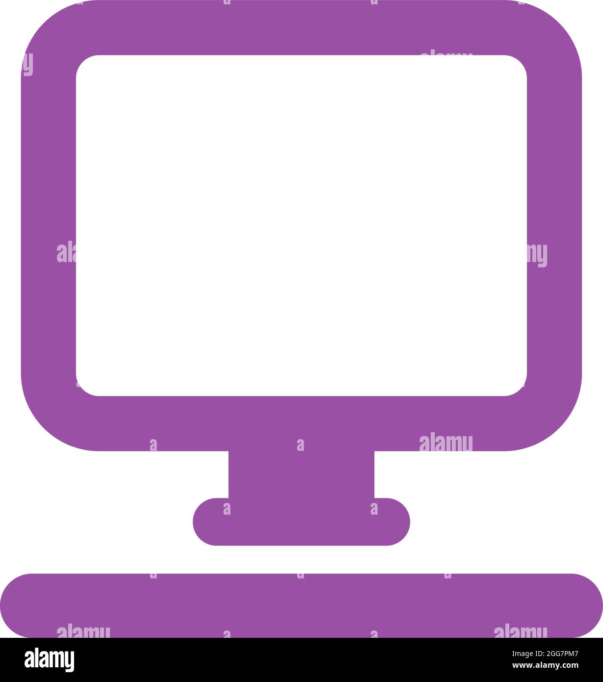 Purple Computer Icon Illustration Vector On White Background Stock Vector Image And Art Alamy 7651