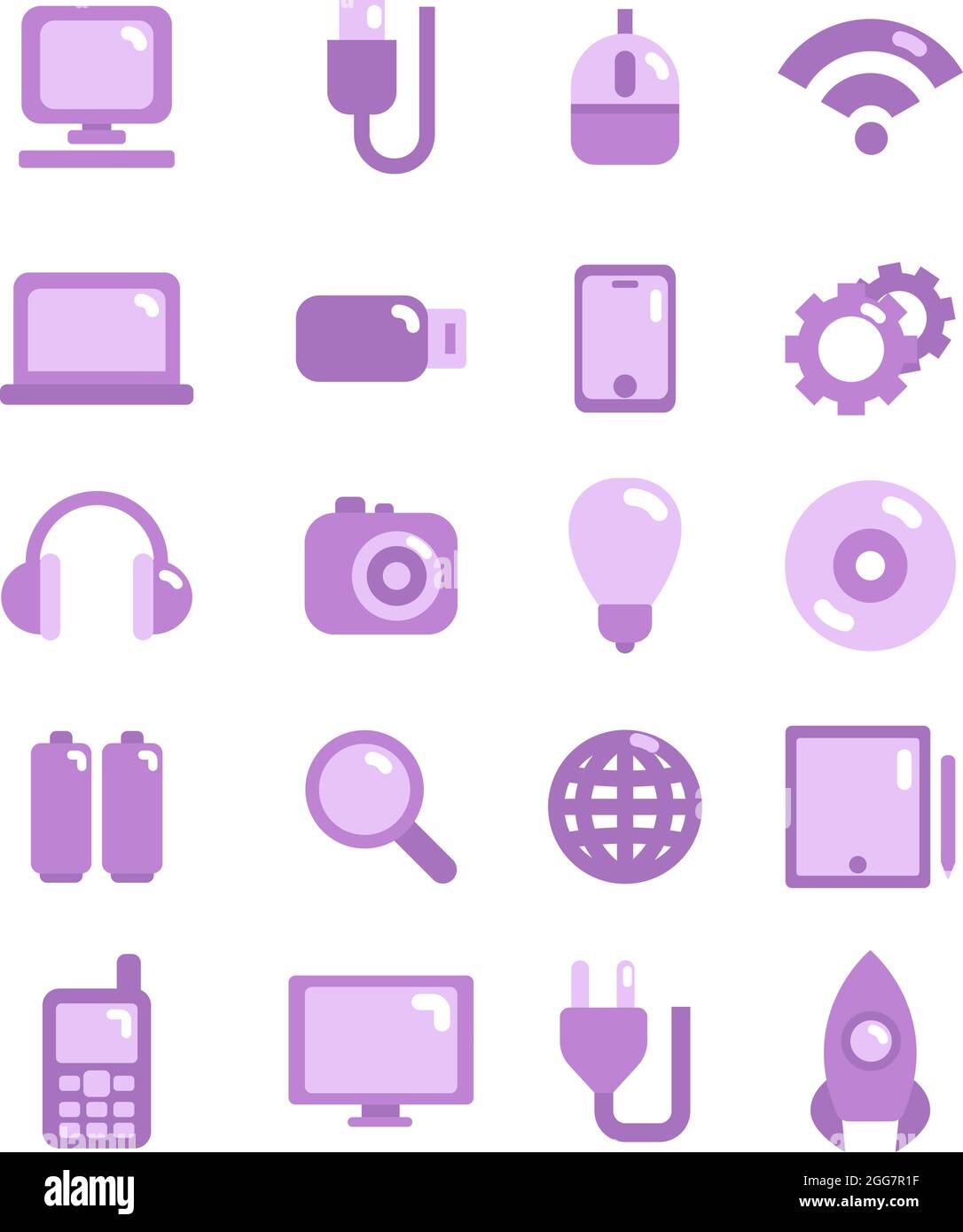 Modern technology, illustration, on a white background. Stock Vector