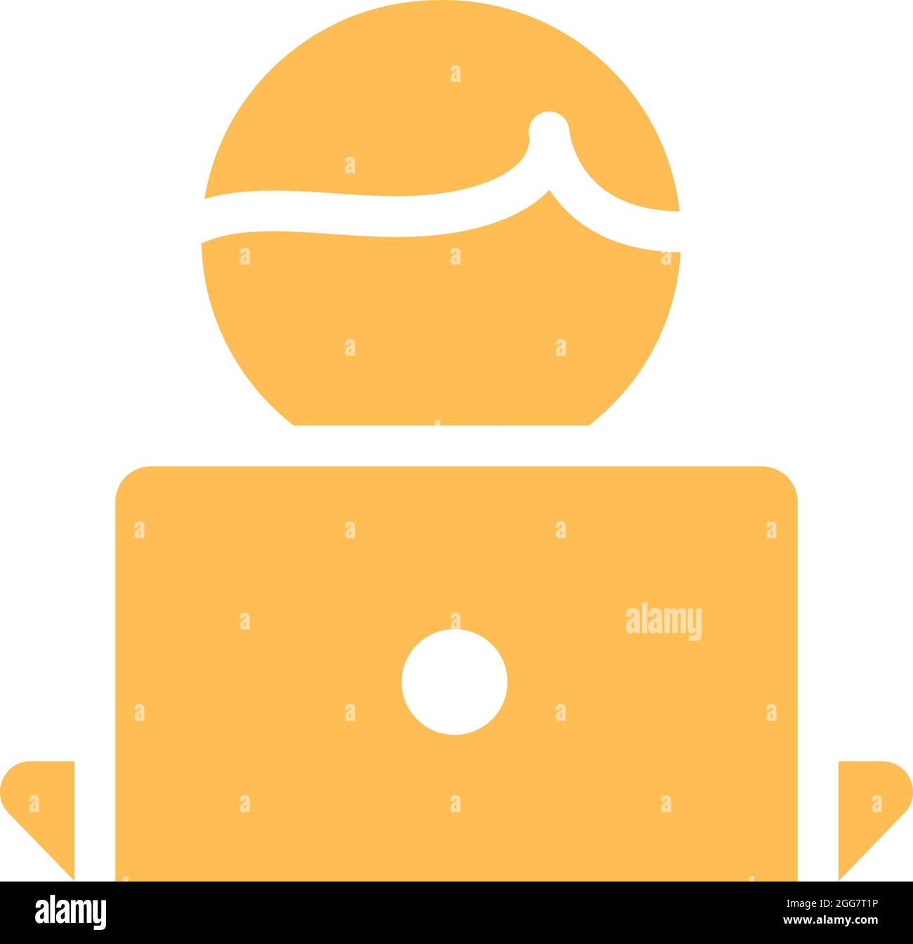 Administrator assistant, illustration, on a white background Stock ...