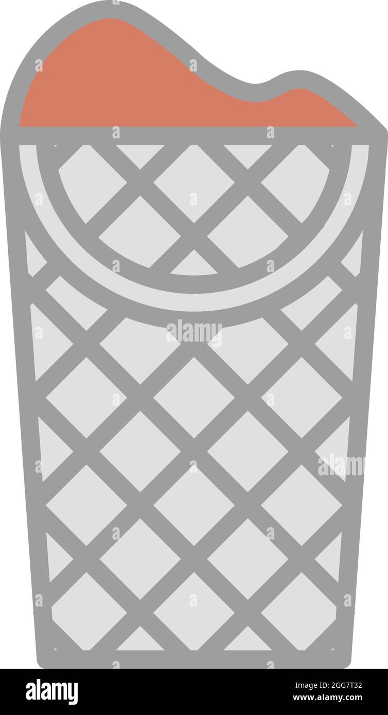 Laundry basket, illustration, on a white background. Stock Vector