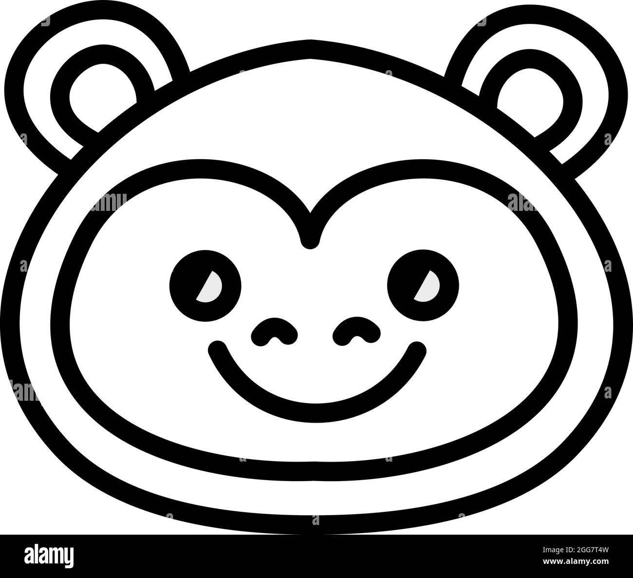 Cute monkey, illustration, on a white background. Stock Vector