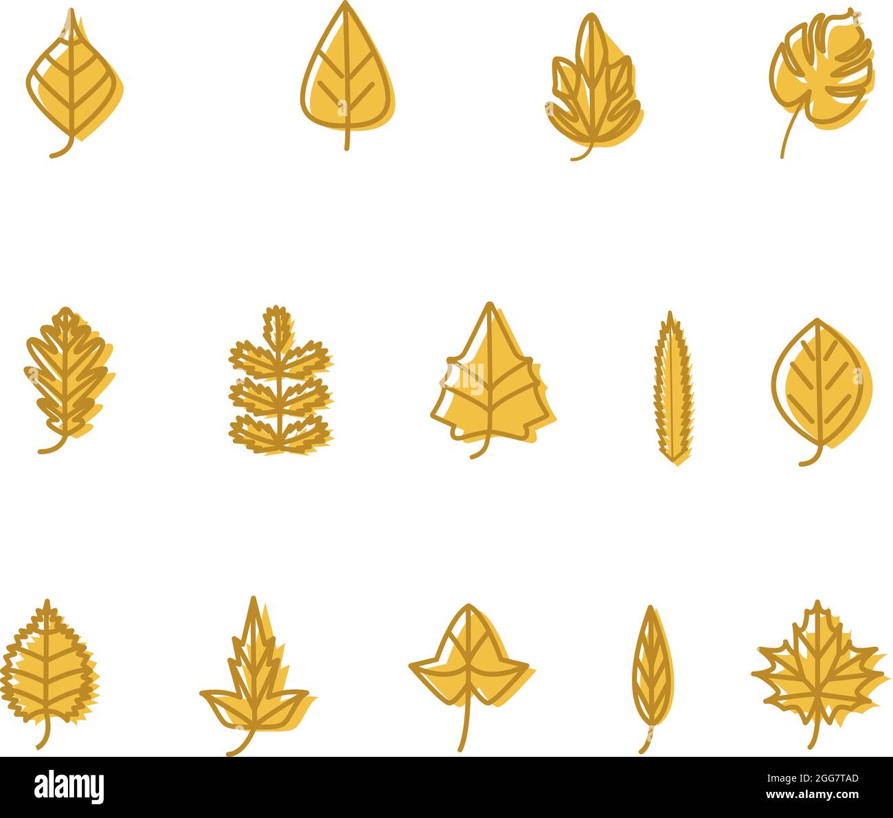 Autumn nature background with maple leaves Stock Vector Images - Alamy