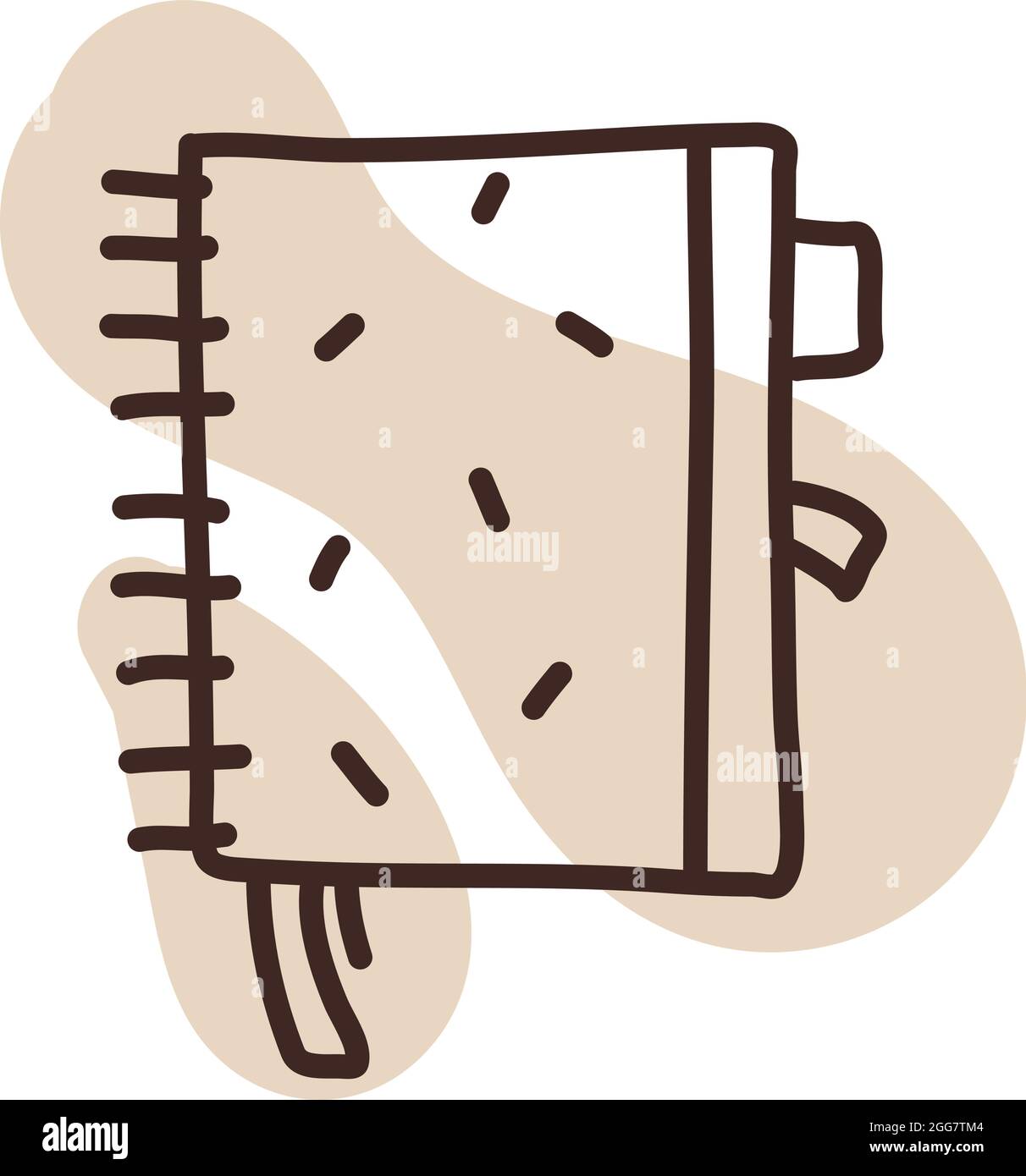 Small oragnizer notes, illustration, on a white background. Stock Vector