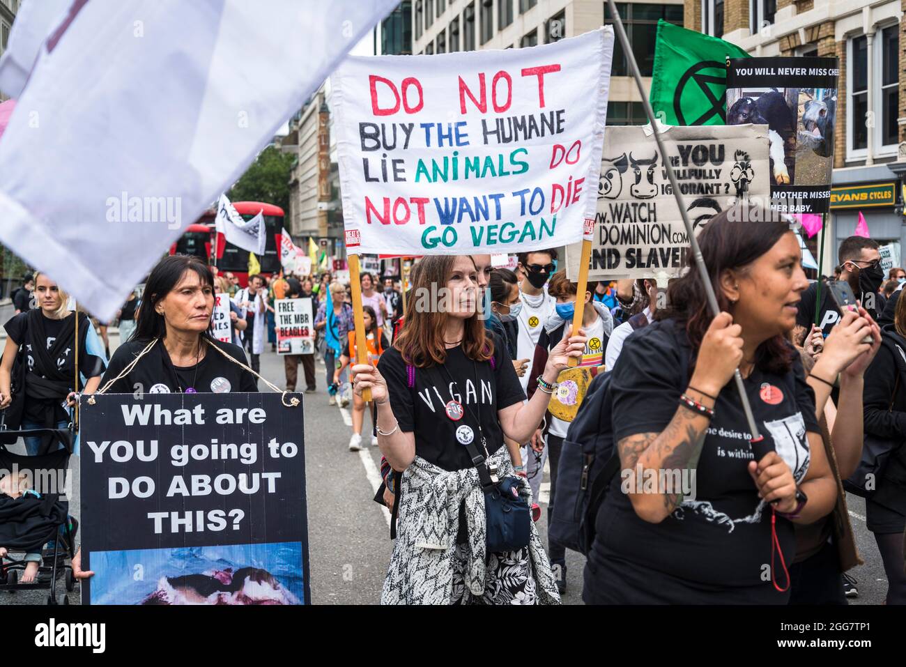 National Animal Rights March, organised by Animal Rebellion and ...