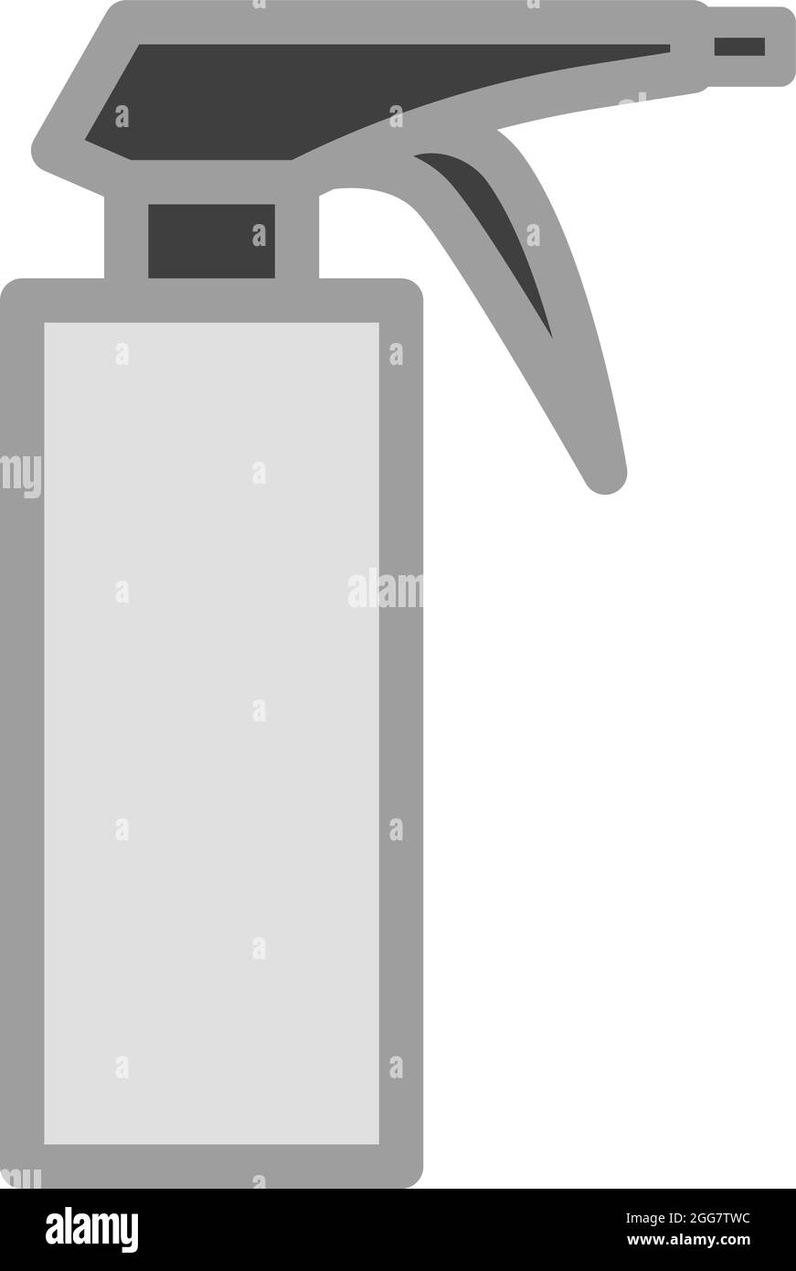 Grey air purifier, illustration, on a white background. Stock Vector