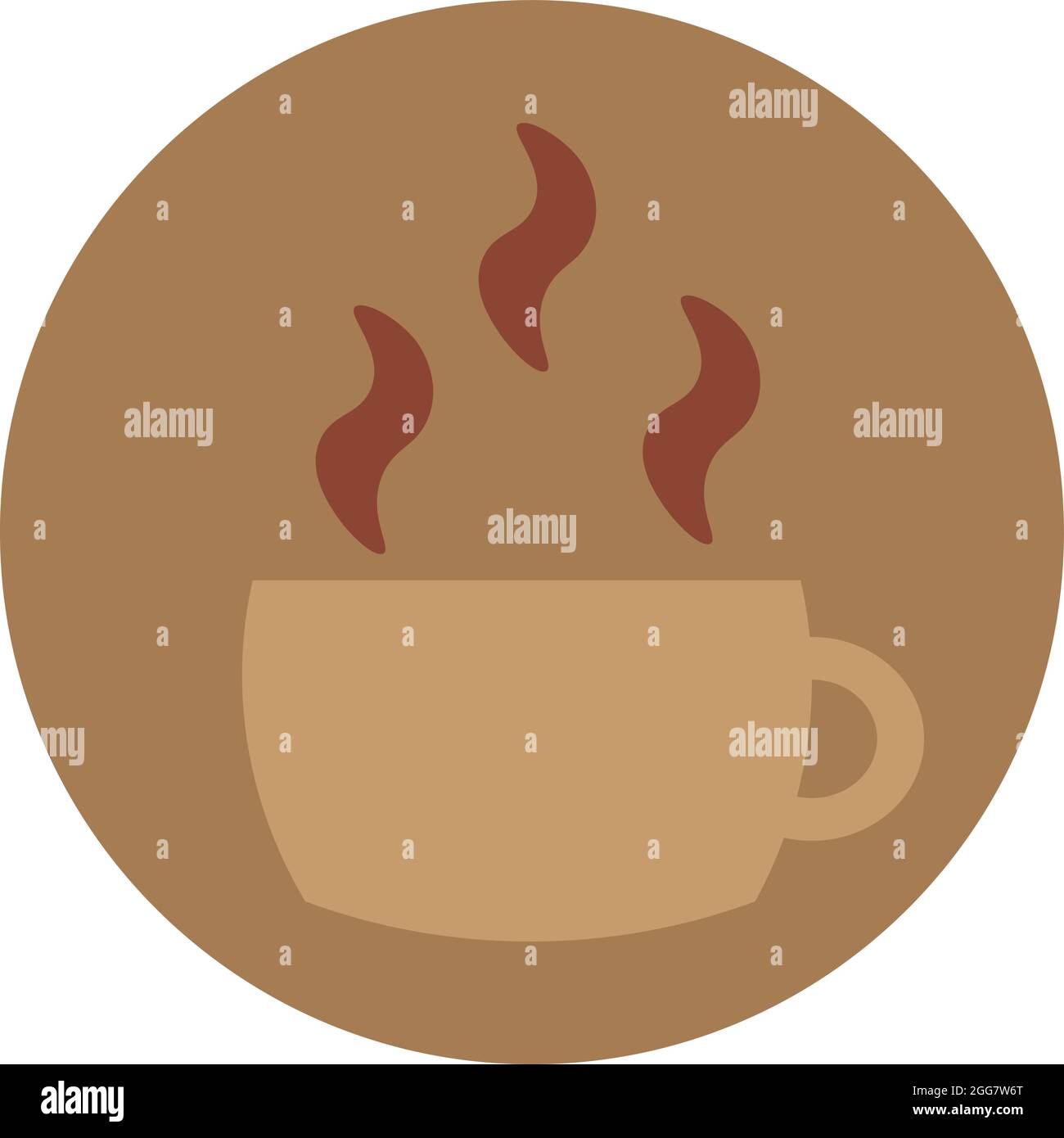 Hot chocolate in a mug, illustration, on a white background. Stock Vector