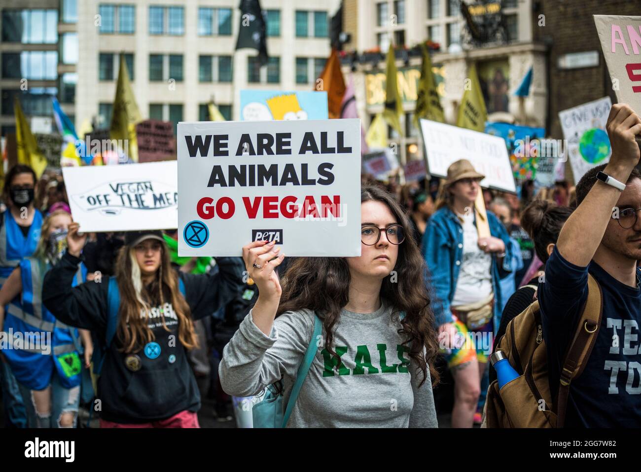 National Animal Rights March, organised by Animal Rebellion and ...