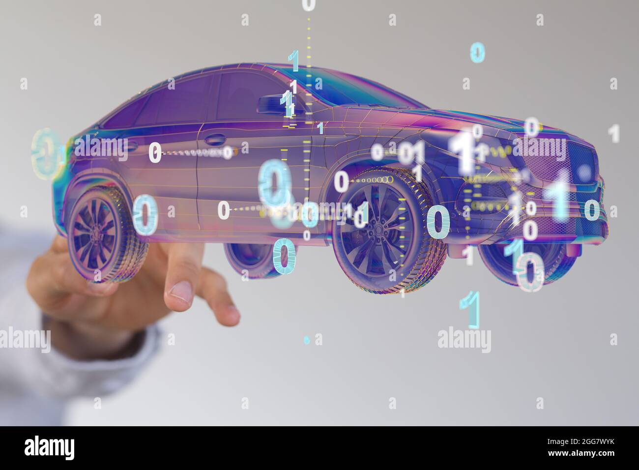 3d rendered purple car hi-res stock photography and images - Alamy