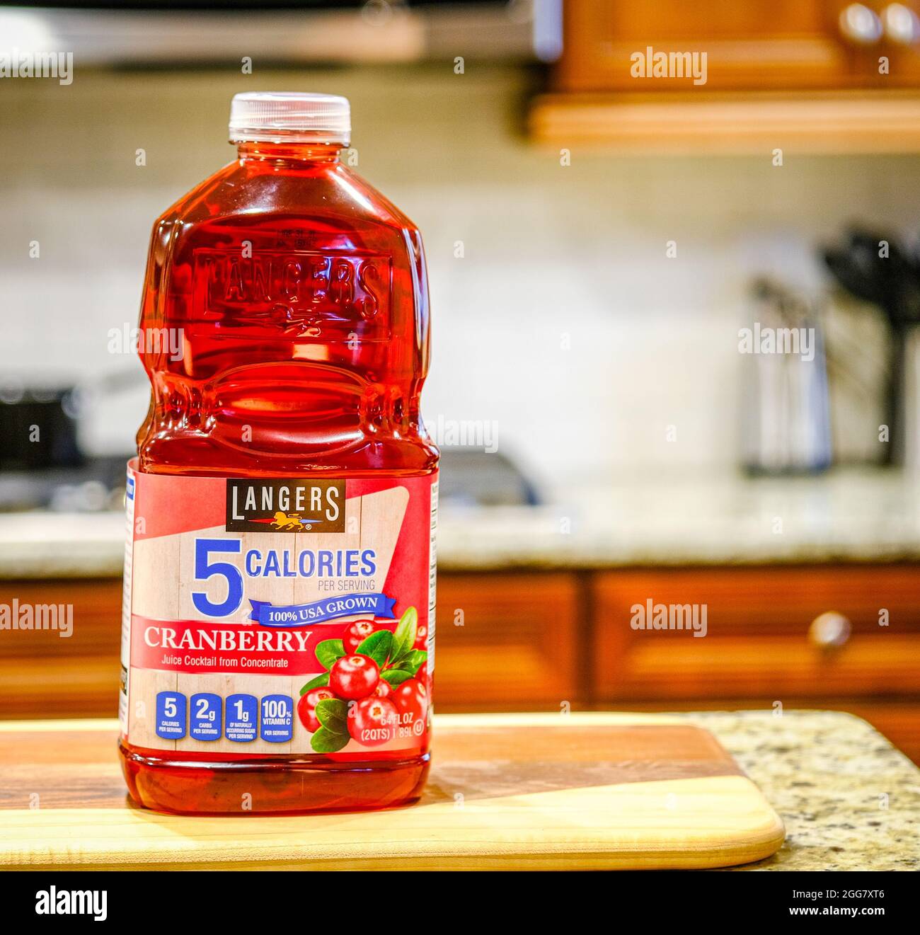 Langers Cranberry Juice Stock Photo Alamy