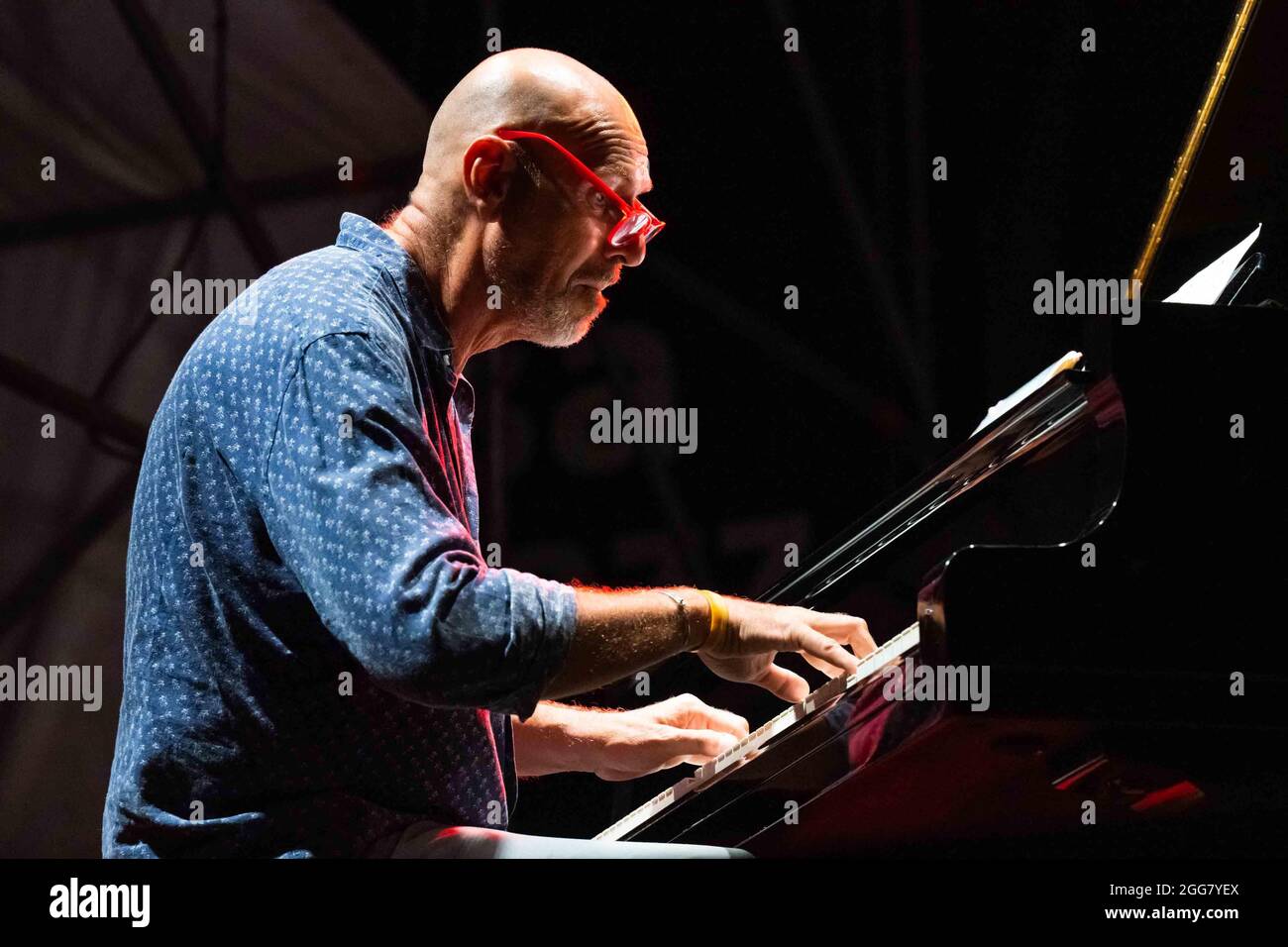 Tullio De Piscopo con Dado Moroni e Aldo Zuino - Casa del Jazz Roma  26.08.2021 Stock Photo - Alamy