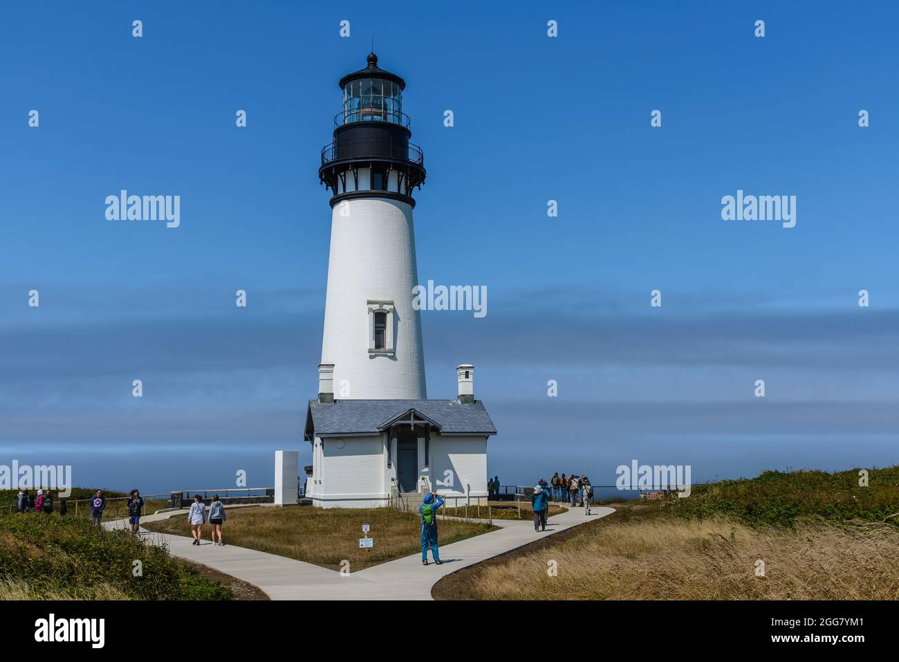 Yaquina Head Lighthouse. Oregon, USA. Stock Photo