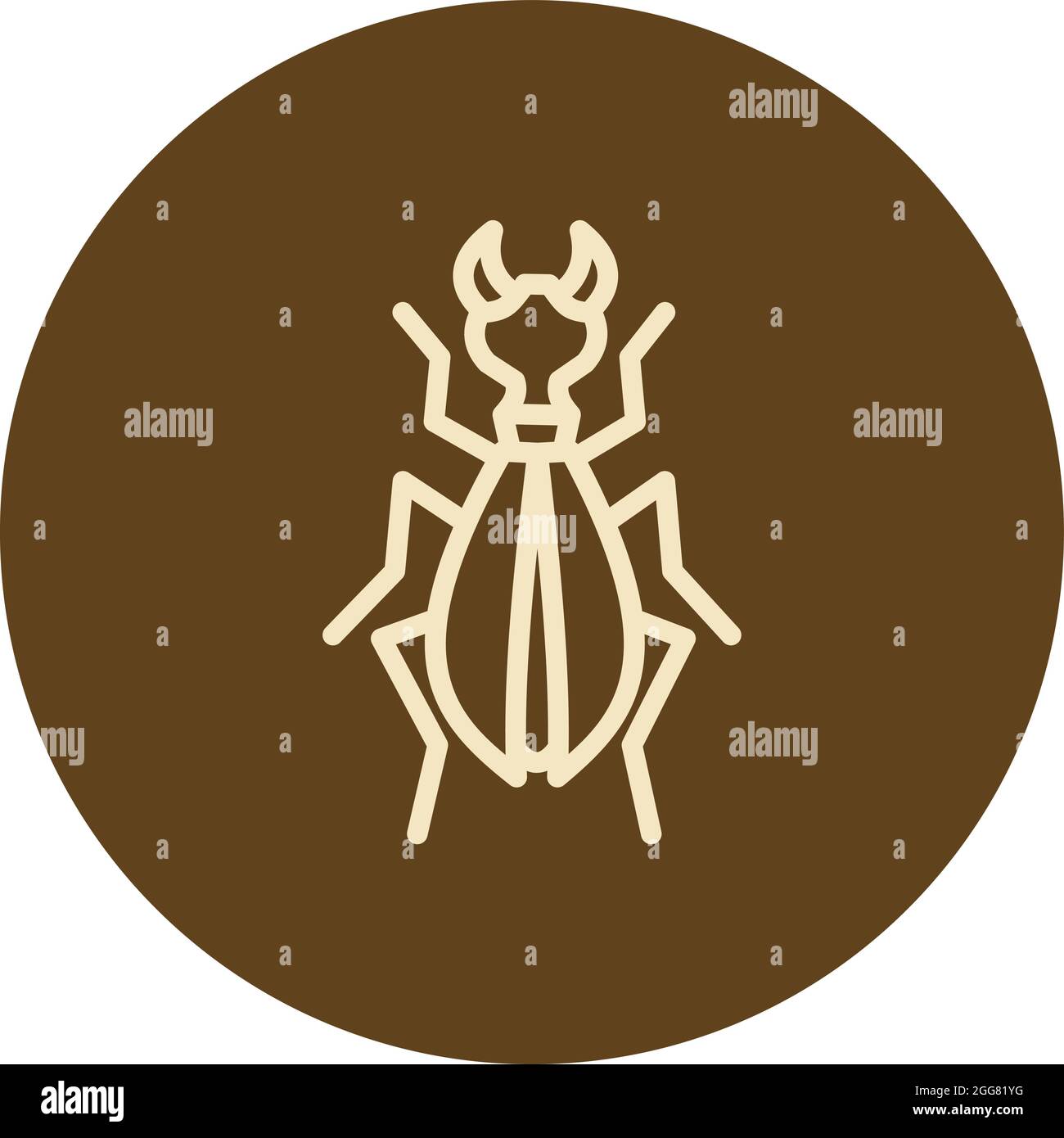 Flying ant, illustration, on a white background. Stock Vector