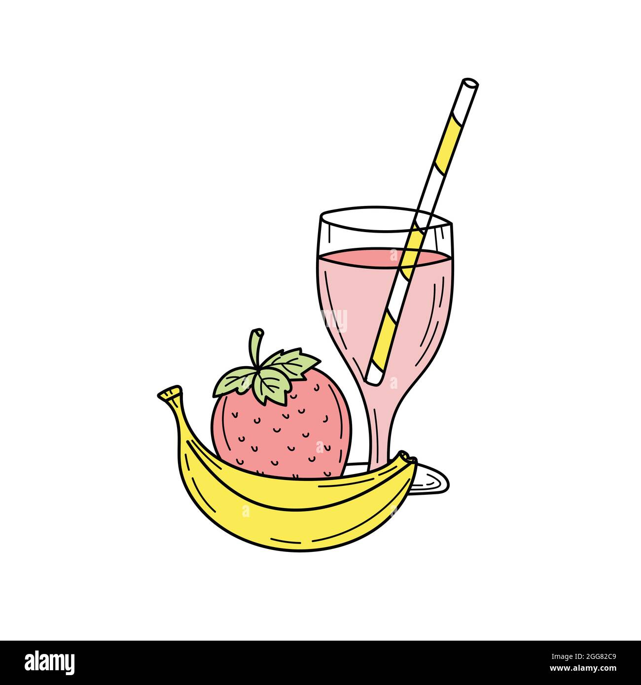 Cartoon smoothie to go cup with fruits smoothies cocktail drink Stock  Vector Image & Art - Alamy