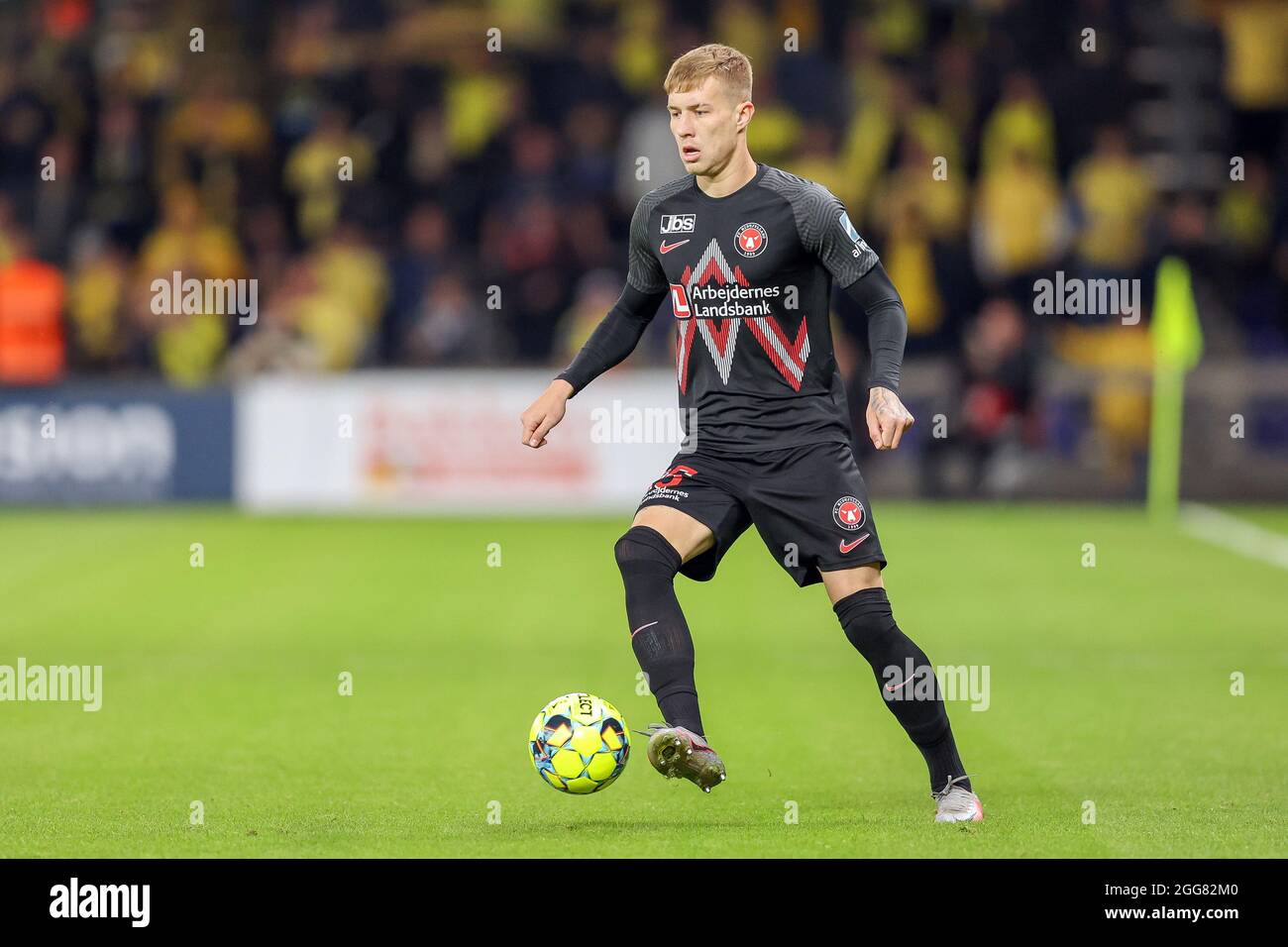 Brondby, Denmark. 29th Aug, 2021. Charles (35) of FC Midtjylland seen during the 3F Superliga match between Broendby IF and FC Midtjylland at Brondby Stadium. (Photo Credit: Gonzales Photo/Alamy Live News Stock Photo