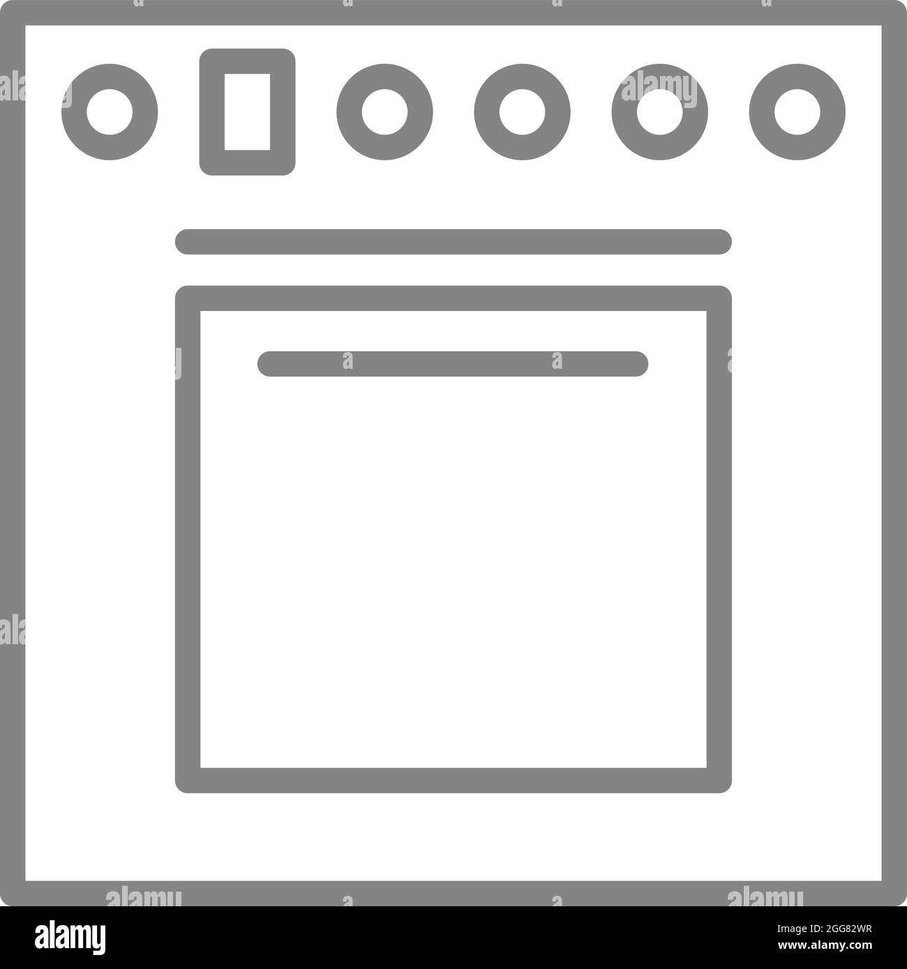 Oven illustration hi-res stock photography and images - Alamy