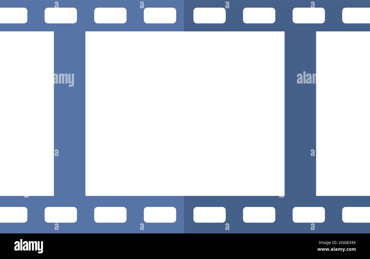 Film stock, illustration, on a white background. Stock Vector