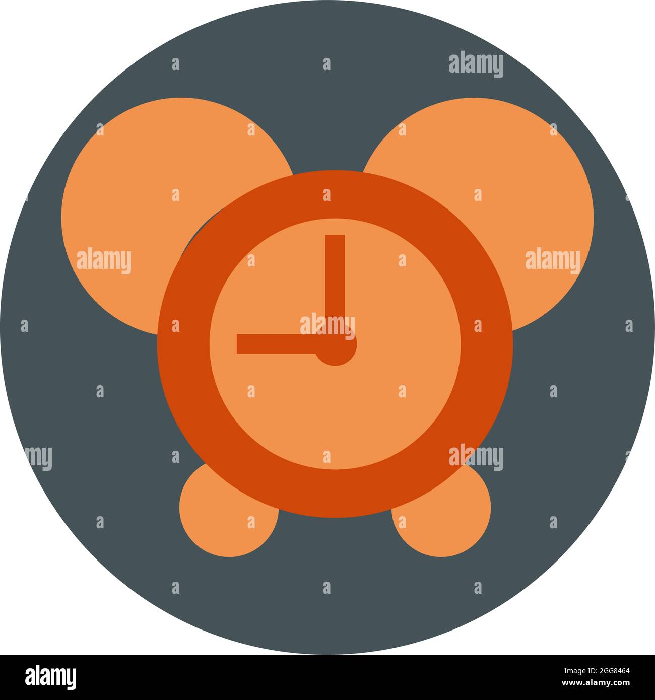 Vintage red alarm clock Stock Vector Images - Alamy