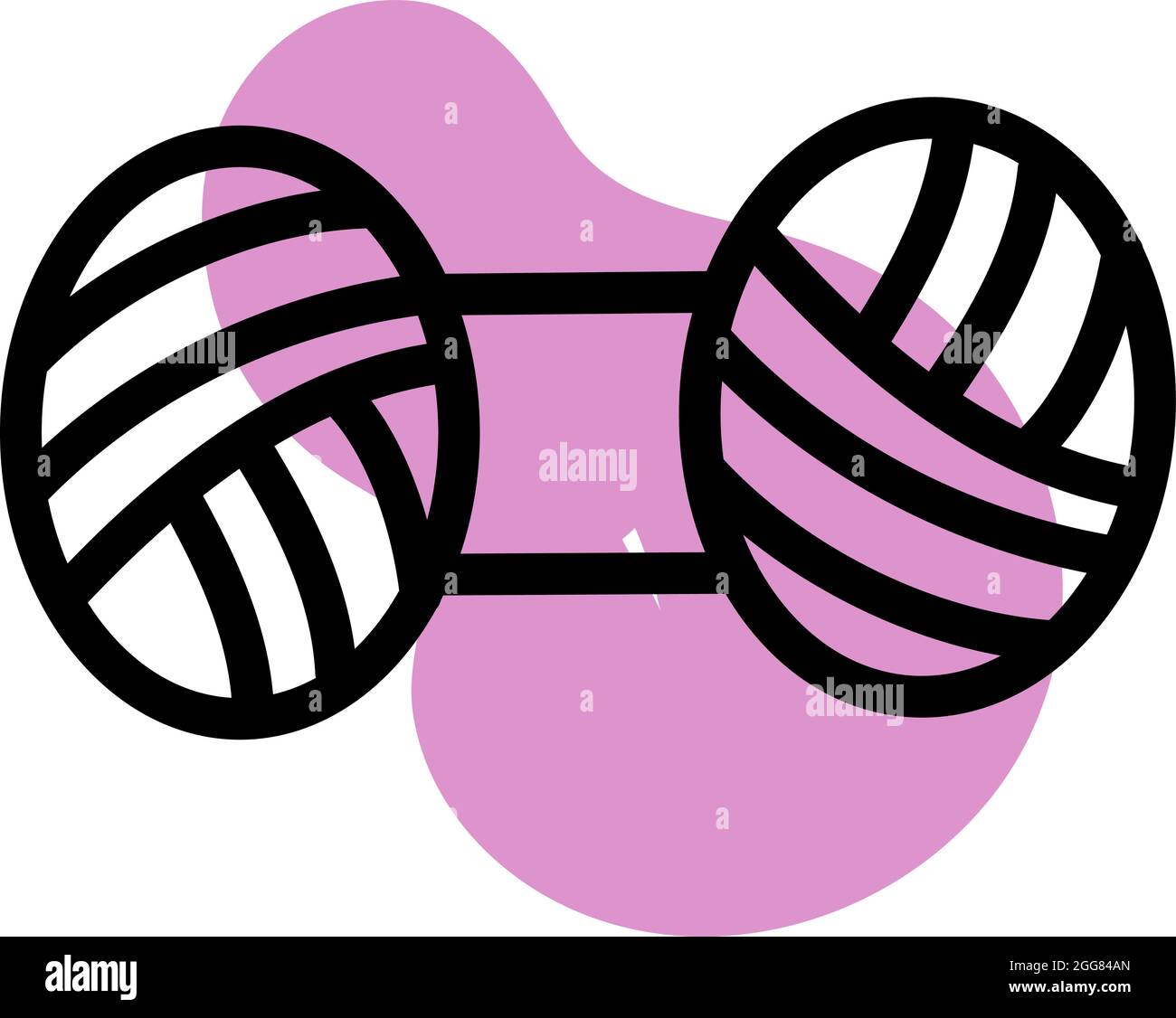 Pink thread design Cut Out Stock Images & Pictures - Alamy