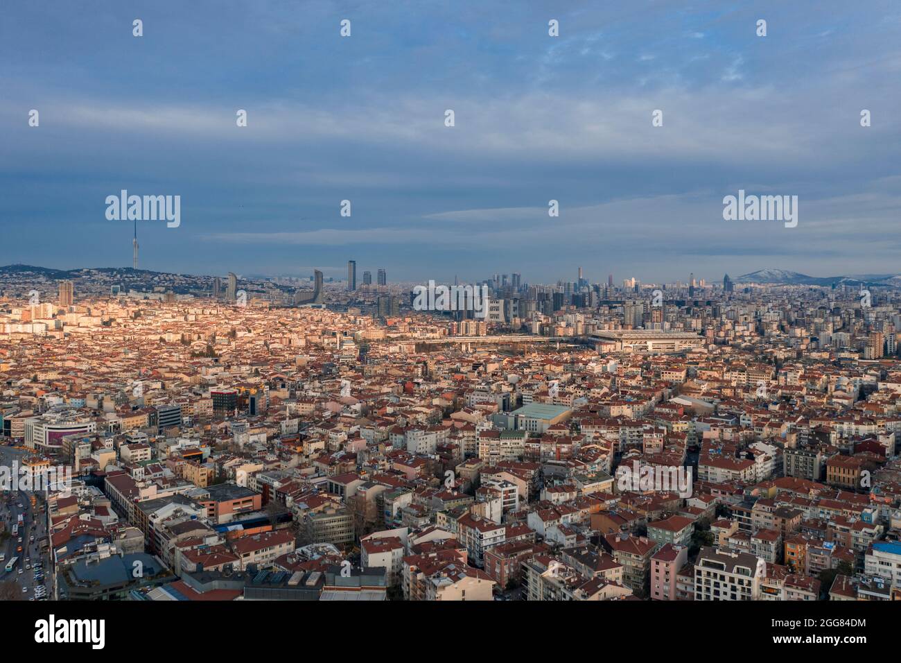 Turkey, Istanbul, Aerial view of city Stock Photo