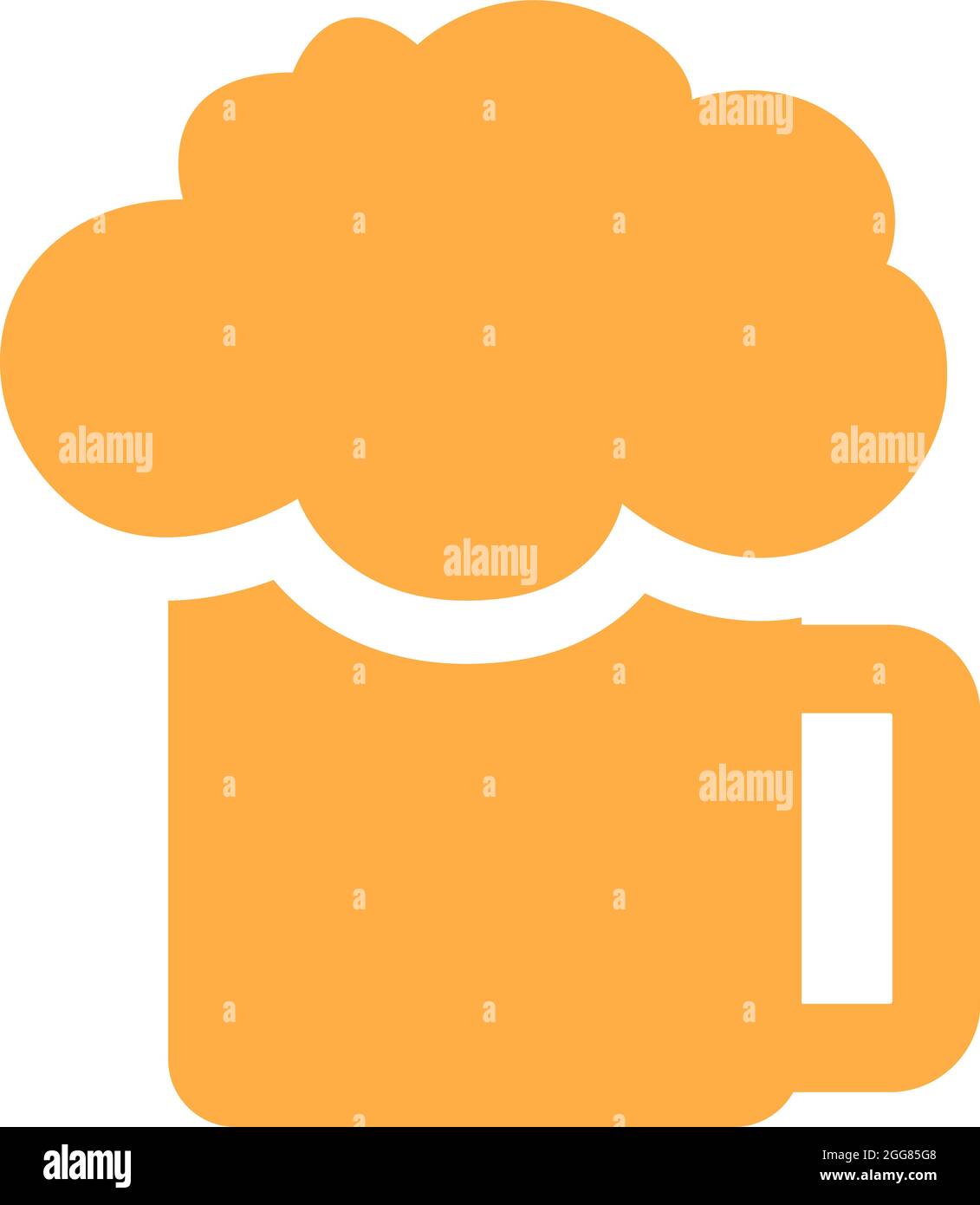 Restaurant beer, illustration, on a white background. Stock Vector