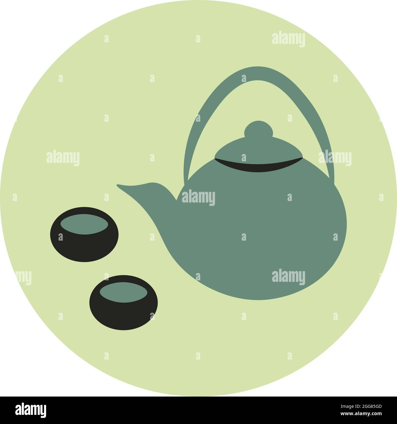Japanese tea set Stock Vector Images Alamy