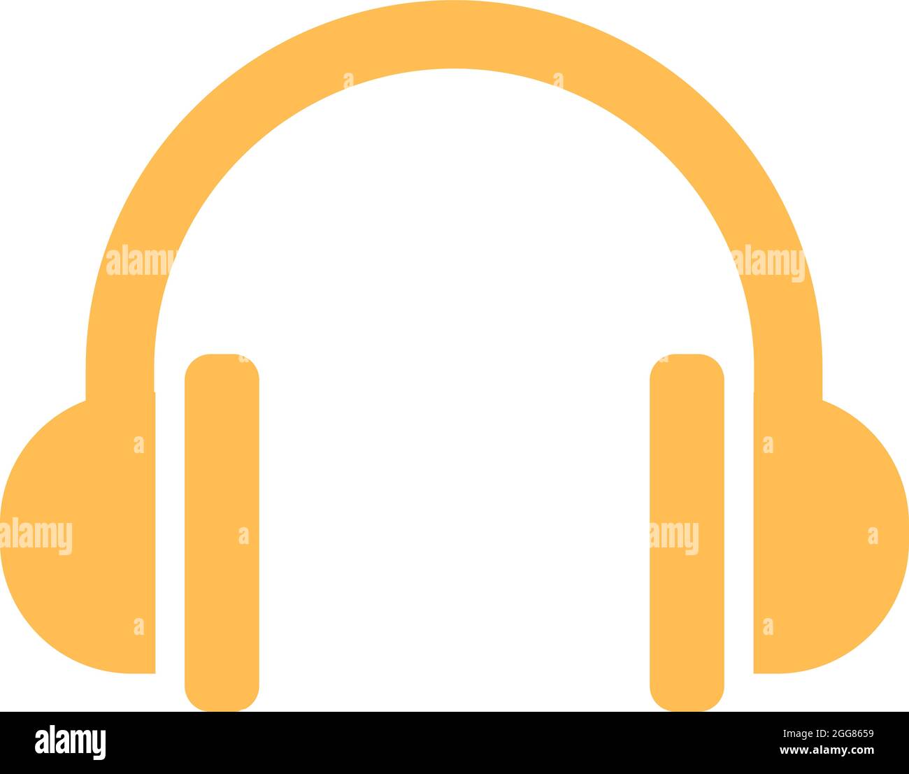 Administrator headphones, illustration, on a white background. Stock Vector