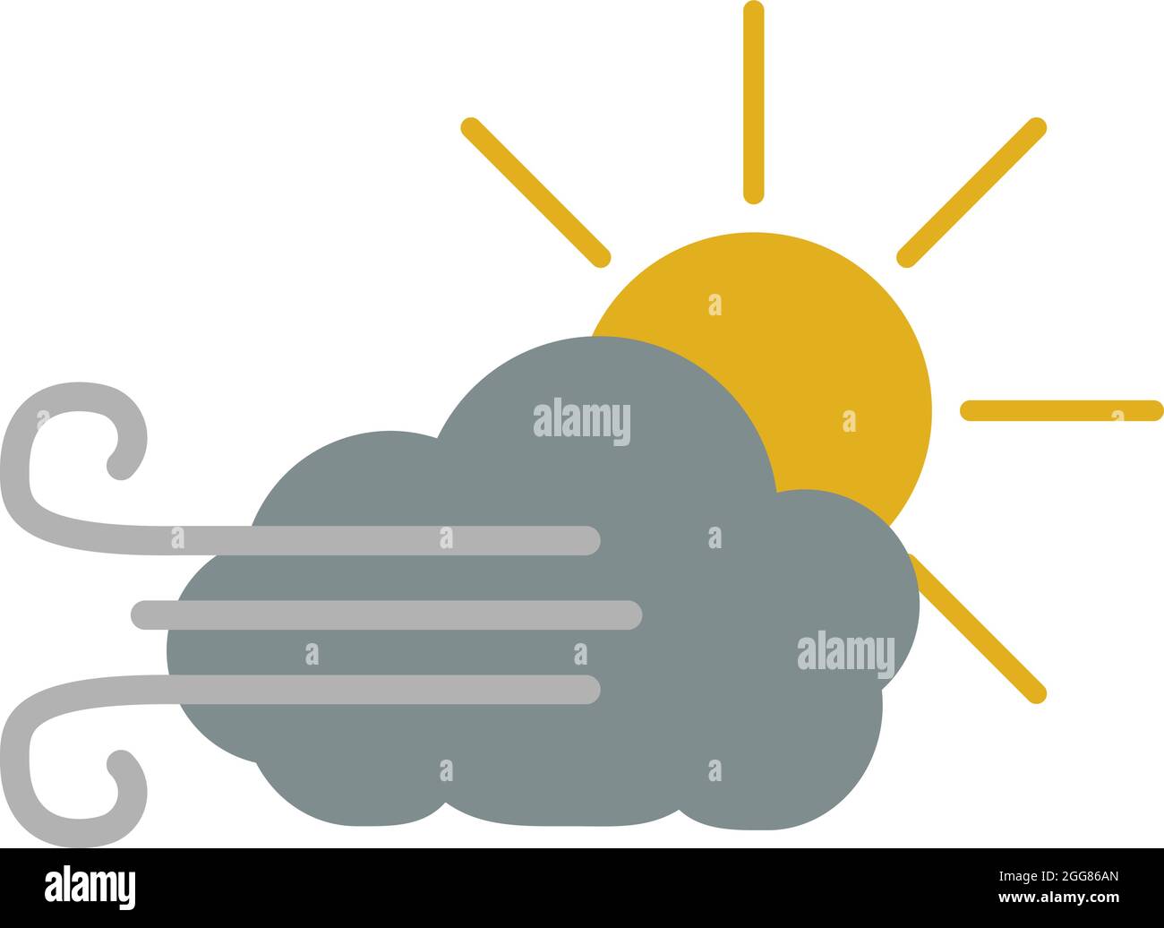 A windy weather Stock Vector Images - Alamy