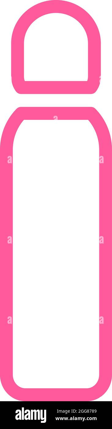 Pink Hairspray, illustration, vector on a white background. Stock Vector