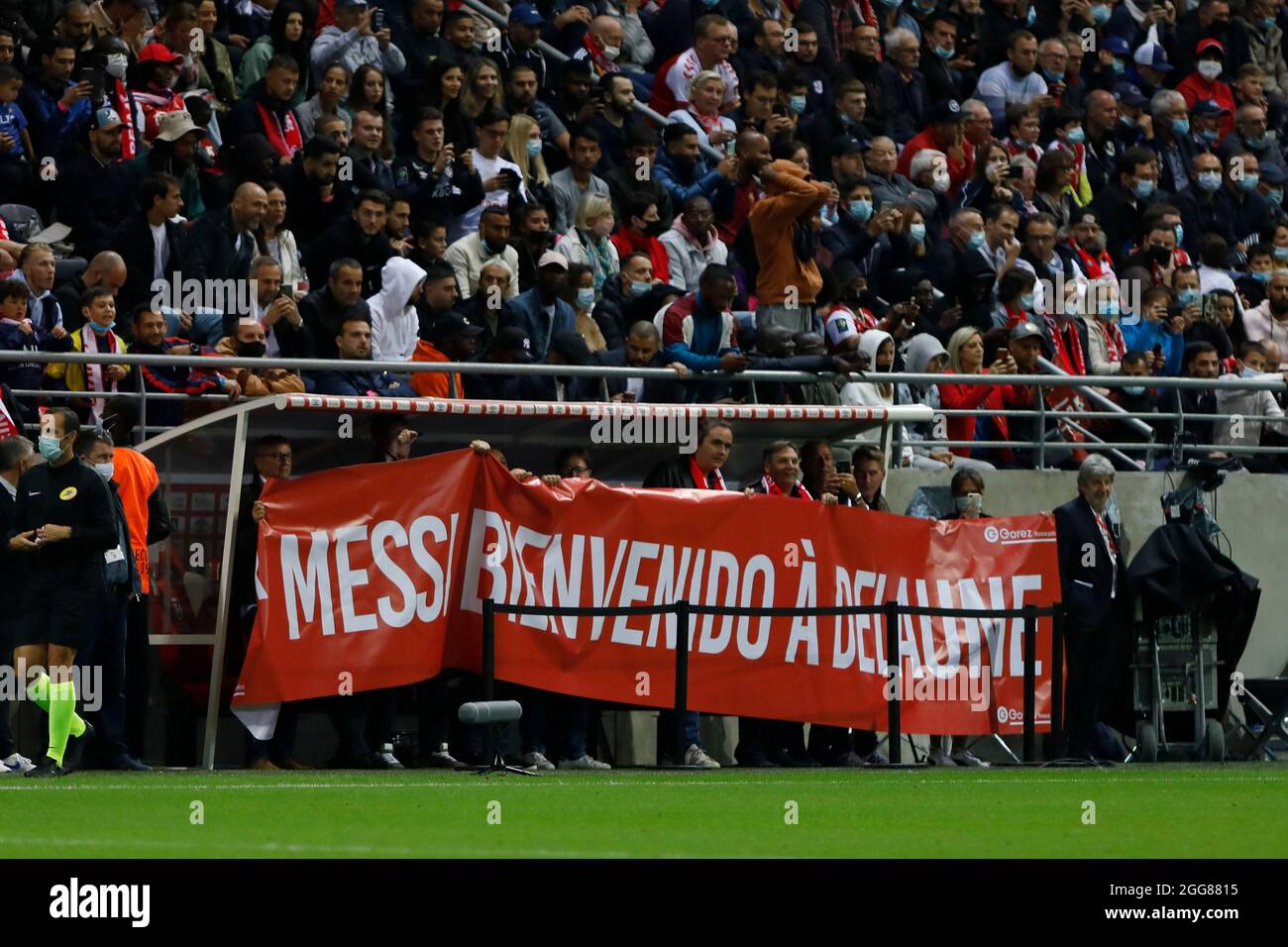 Reims France 30th Aug 21 Lionel Messi During The French Championship Ligue 1 Football Match Between Stade De Reims And Paris Saint Germain On August 29 21 At Auguste Delaune Stadium In Reims