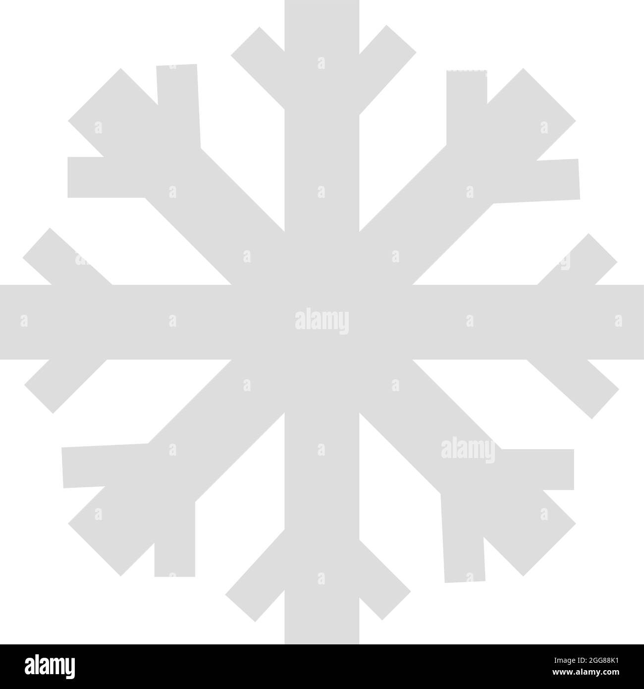 White snowflake, illustration, vector on a white background Stock ...