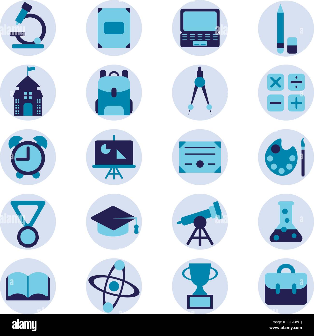 Education is important, illustration, vector on a white background. Stock Vector