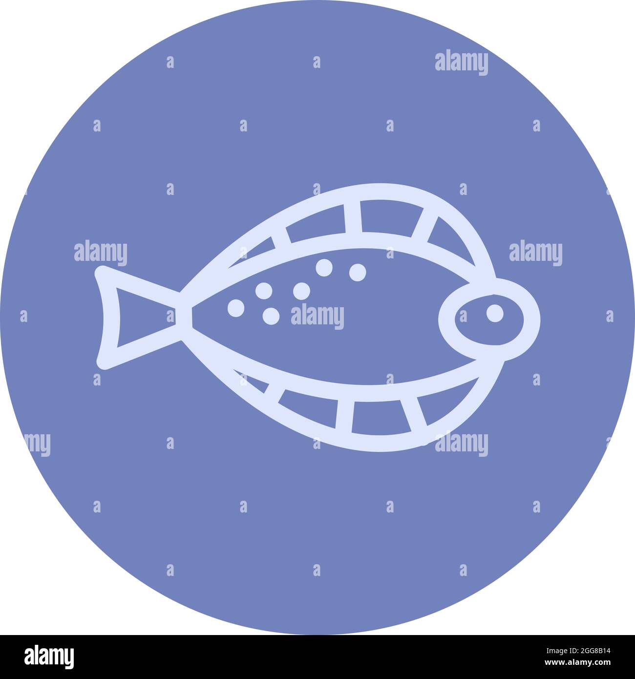 Blue garfish, illustration, vector on a white background. Stock Vector