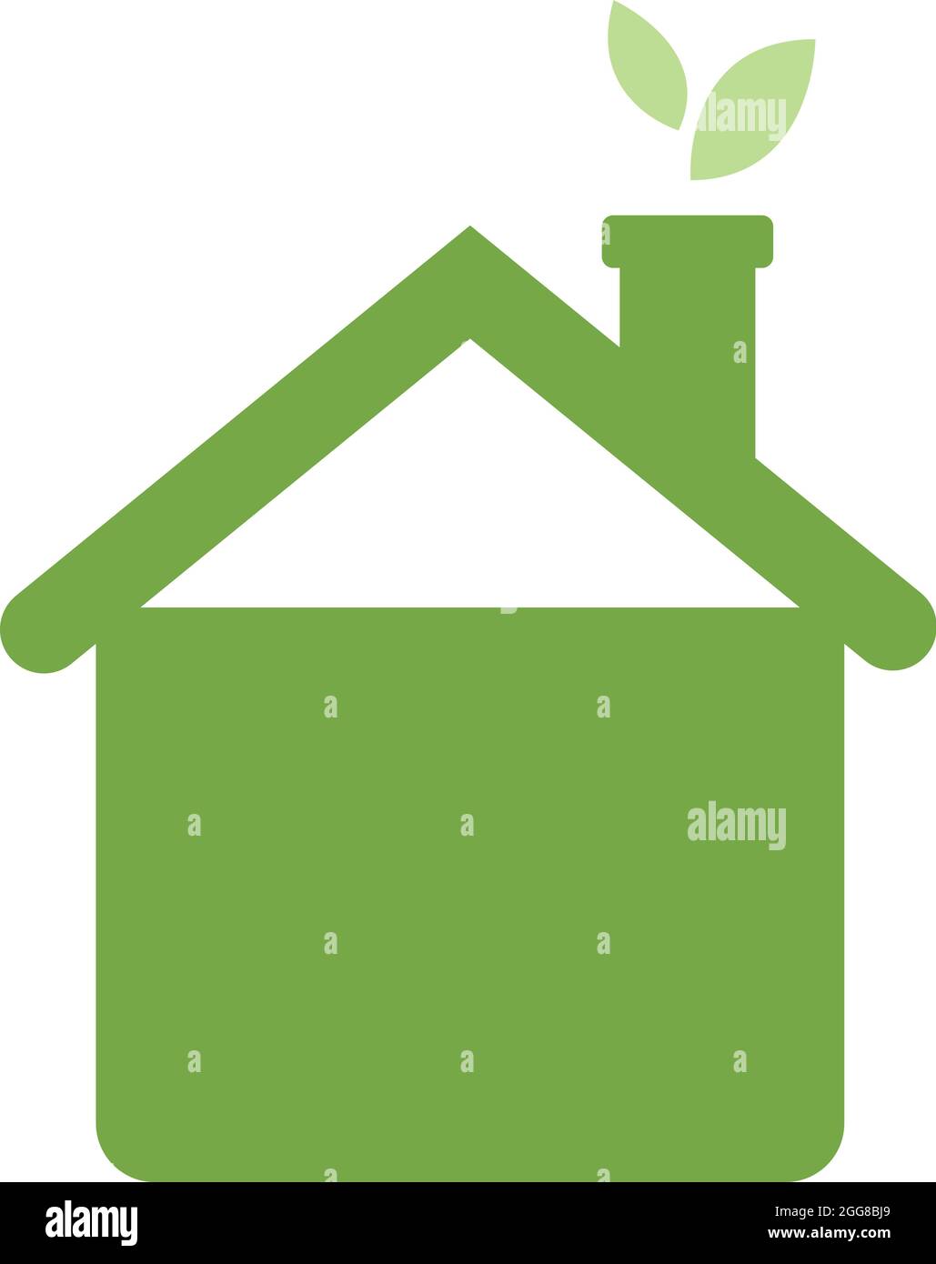 Green house, illustration, vector on a white background Stock Vector ...