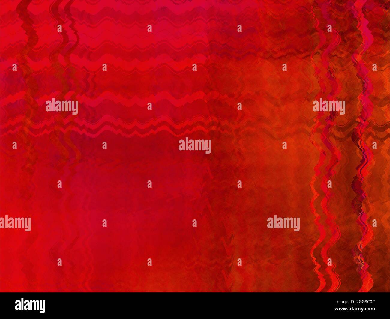 Red Background - Metallic Foil Wave Texture Stock Photo