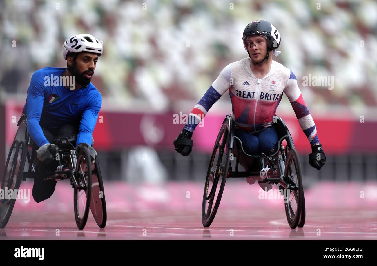 Great Britain's Andrew Small celebrates winning the Men's 100 metres ...