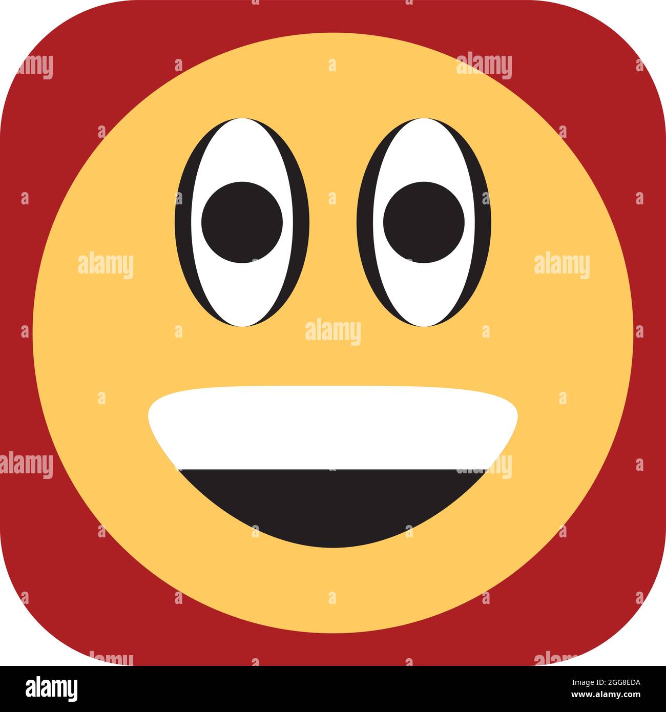 Emoji With Bright Smile Illustration Vector On A White Background Stock Vector Image Art Alamy Emoji With Bright Smile Illustration Vector On A White Background Stock Vector Image Art Alamy