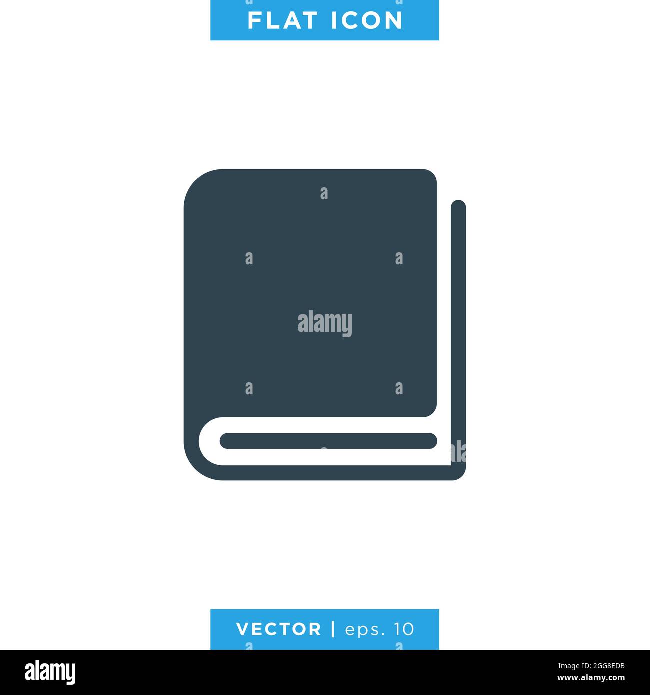 Book icon vector stock illustration design template. Vector eps 10. Stock Vector
